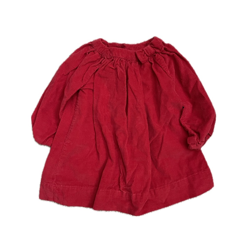 Baby Gap Girls Red Corduroy Dress with Bloomers 3-6 months
